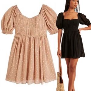 Abercrombie & Fitch Black and Tan Mini Dresses